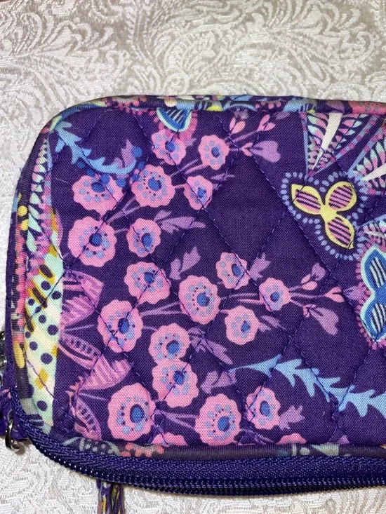 Vera Bradley Floral Wristlet Wallet - Purple - Picture 15 of 16